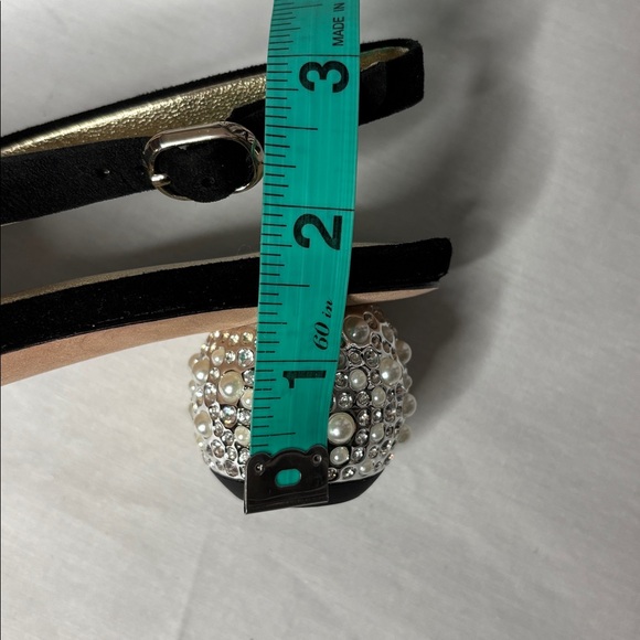 🖤NWOT! Kate Spade Black Size 7.5 Ruby Sling Shoes Bedazzled 1" Round Heel!🖤 - Picture 13 of 14